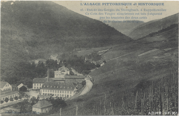 Ribeauvillé : Entrée des gorges du Strengbach