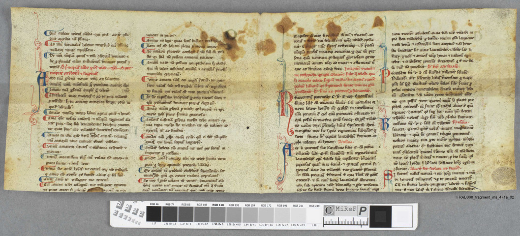 Fragment ms 471a