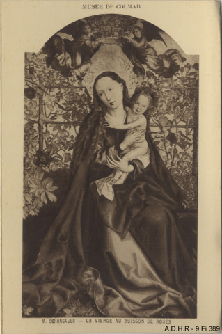 Colmar : église Saint-Martin, la Vierge au buisson de roses