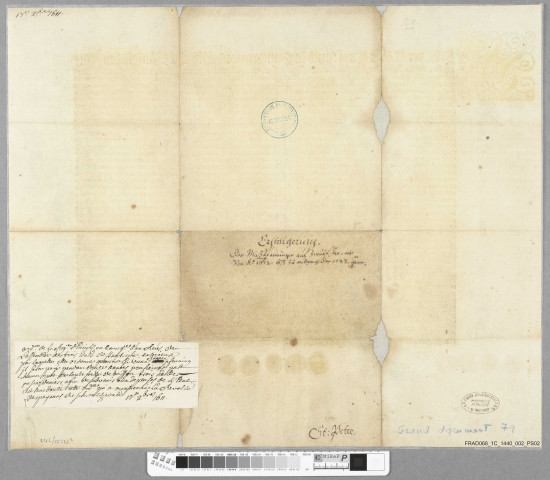 Mandement sur la levée du Massfennig pendant 12 ans