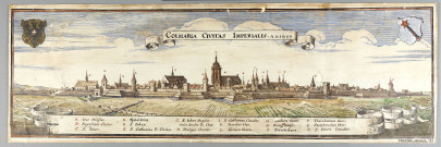 Copie de la vue de Colmar par Merian (1644)