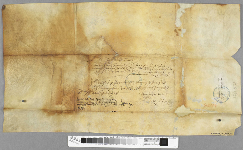 Constitution de rente par Humbrecht Bulz en faveur de Hans Brenneisen tous deux de Guebwiller