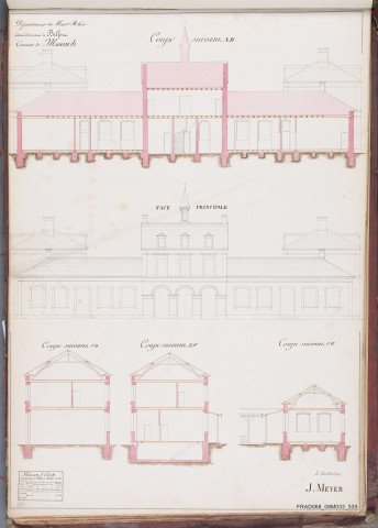 façades et coupes
