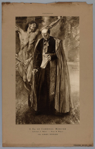 S. Em. Le Cardinal MERCIER, Archevêque de Malines - Primat de Belgique par Albert BESNARD