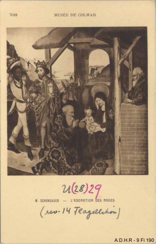 Colmar : musée Unterlinden : l'adoration des mages, Martin Schongauer