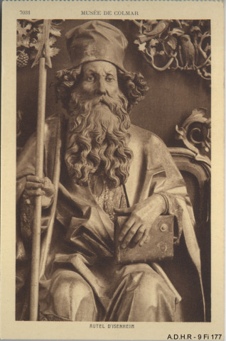 Colmar : musée Unterlinden : retable d'Issenheim, sculpture