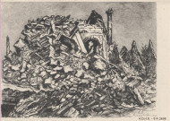 Rittershoffen d'après dessins de Jacques GACHOT, Collection "L'Alsace Sinistrée