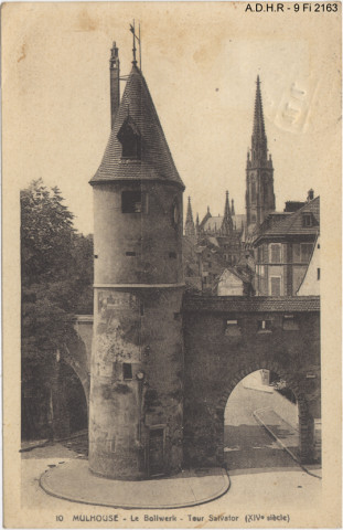 Mulhouse, le Bollwerk, Tour Salvator (XIVe siècle)