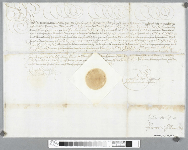 Accusé de réception par la régence d'Innsbruck de l'appel interjeté par le Magistrat d'Ensisheim d'une sentence de la Régence d'Ensisheim en faveur de Mathis Grossmayer, du Conseil de Colmar