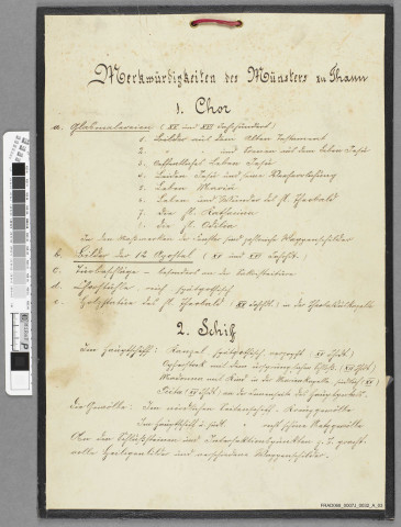 Tableaux descriptifs des parties les plus remarquables de la collégiale de Thann, jadis placées à l'entrée de l'église