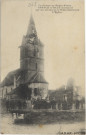 Aspach-le-Haut, l'église (après les bombardements 1914)