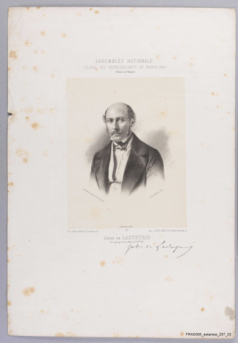 Portraits des 44 membres de l'Assemblée nationale en 1848