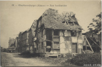 Burnhaupt-le-Haut : rue bombardée