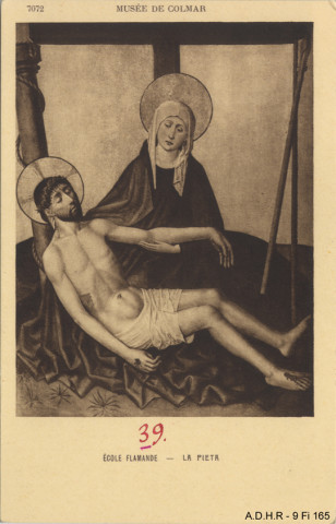 Colmar : musée Unterlinden : la Pieta, école flamande