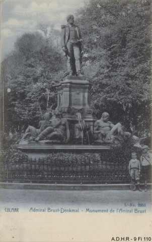 Colmar : monument de l'amiral Bruat (sculpture Bartholdi)