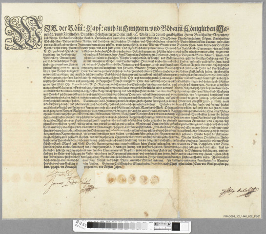 Mandement sur la levée du Massfennig pendant 12 ans