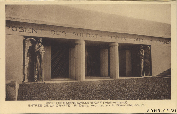 Hartmannswillerkopf (Vieil Armand) : entrée de la crypte