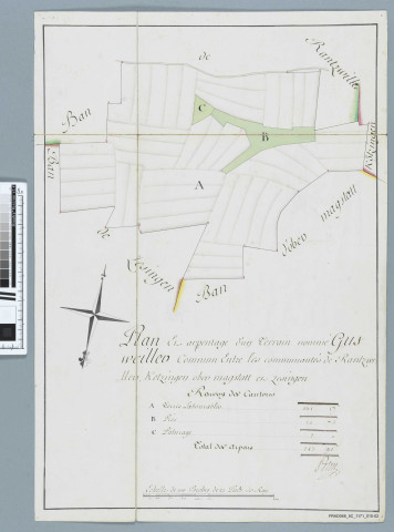 Gutzwiller, ancien finage indivis entre Rantzwiller, Koetzingue et Magstatt-le-Haut