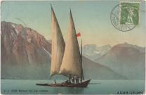 Lac Léman, une barque