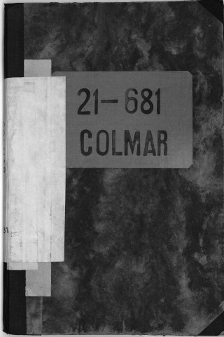 Bureau de recrutement de Colmar : table alphabétique