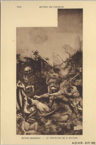 Colmar : musée Unterlinden : la tentation de saint Antoine de Mathias Grunewald