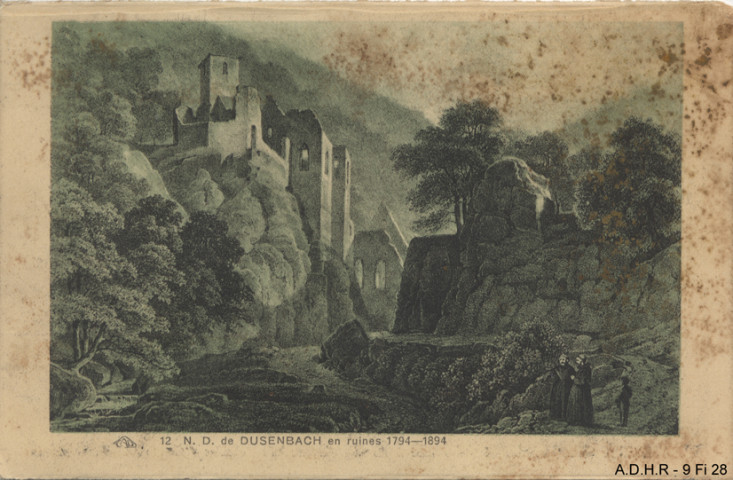 Dusenbach : en ruines 1794-1894 (reproduction de gravure)