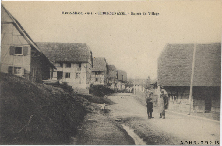 Ueberstrass : entrée du village