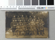 Carte-photo adressée à Jean Baptiste Batot : groupe de soldats allemands dont Marcel Couty.