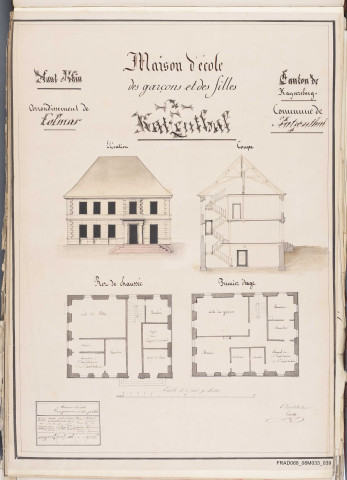 Katzenthal - école des garçons et filles