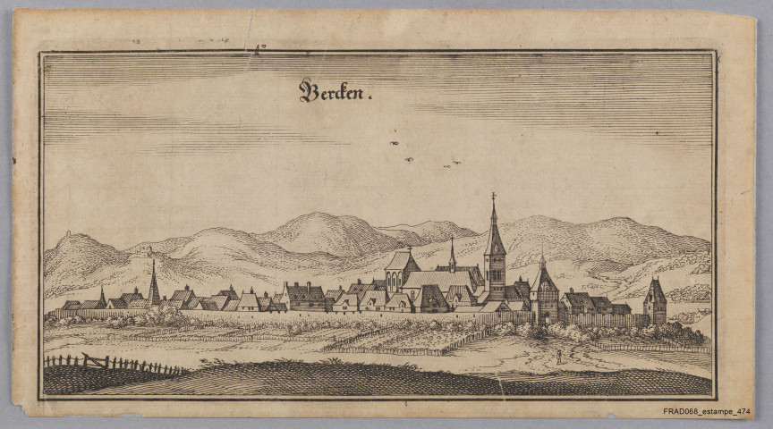 Bergheim (Bercken) par Merian