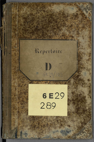 Répertoire alphabétique Lettre D