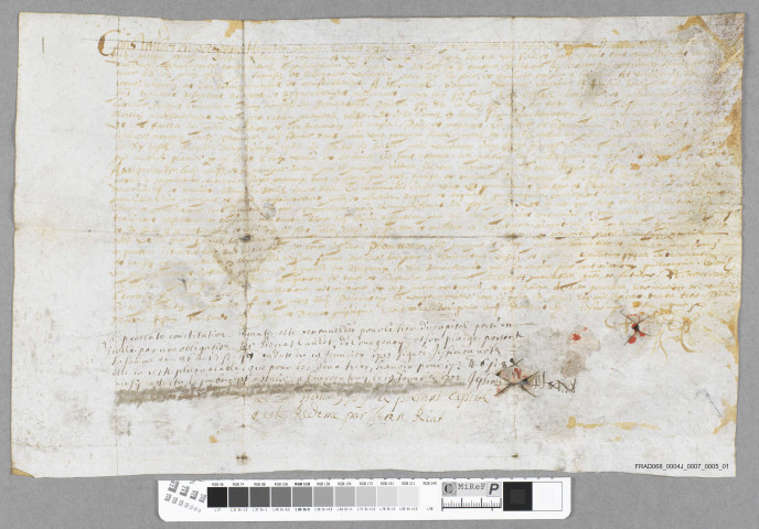 Constitution de rente à Courgenay