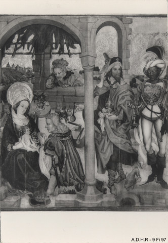 Colmar : musée Unterlinden : Adoration des mages du retable de la Vierge des Franciscains de Colmar