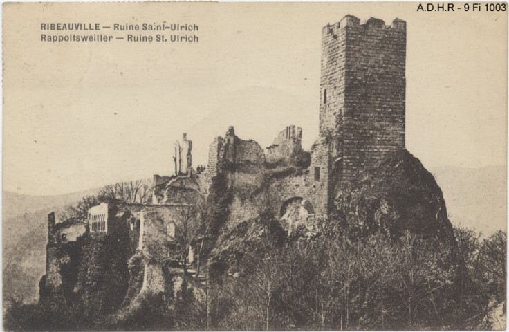 Ribeauvillé : ruines du château de St.-Ulrich