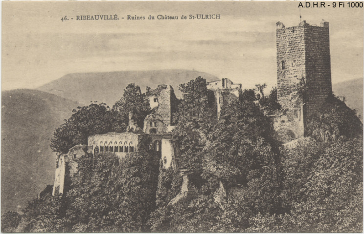 Ribeauvillé : ruines du château de St.-Ulrich