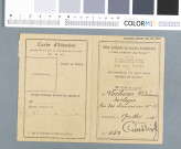 Carte de membre de Union Nationale des Anciens Combattants au nom de Frédéric Locherer.