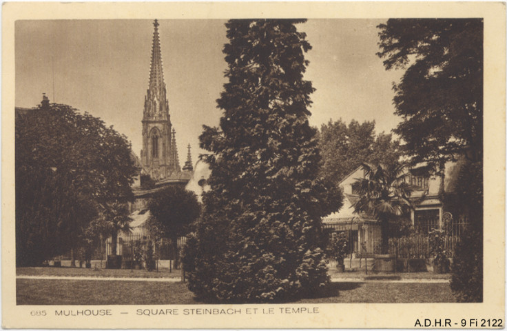 Mulhouse, square Steinbach le temple