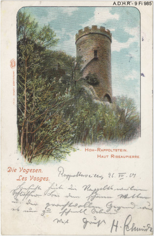 Ribeauvillé : château du Hohrappolstein (ruines)