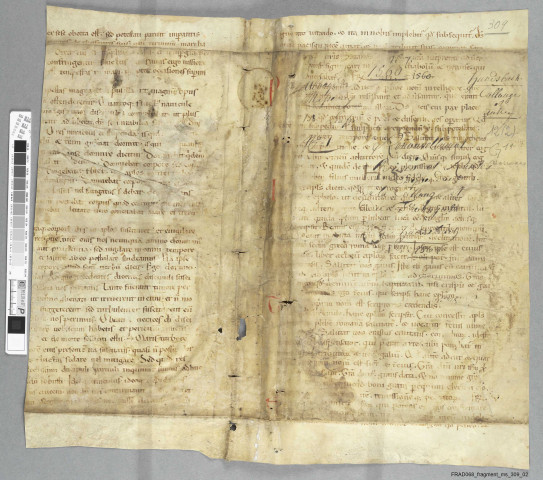 Fragment ms 309