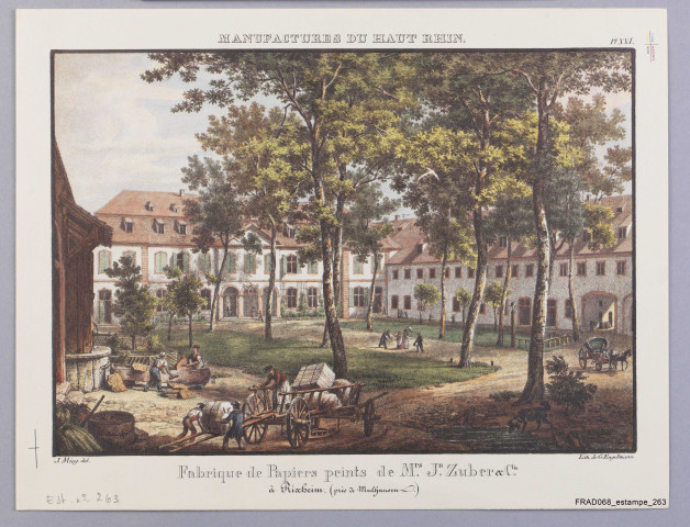 Fabrique de papiers peints de Jean Zuber et Cie à Rixheim. Planche XXI