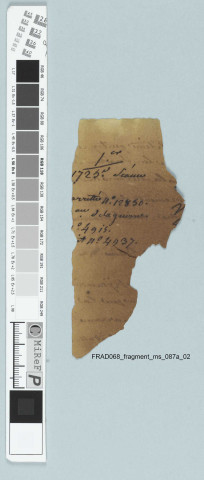 Fragment ms 087a