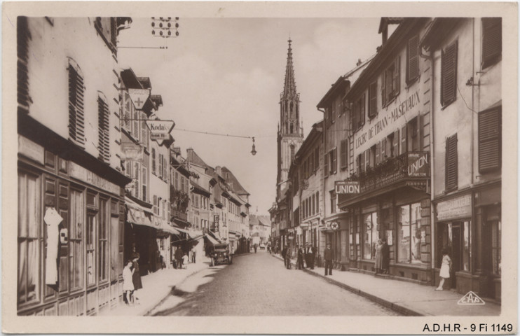 Thann : la grande rue