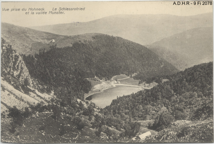 Le Schiessrothried et la vallée de Munster, vue prise du Hohneck