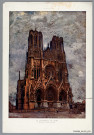 Reims, la Cathédrale, aquarelle de Charles DUVENT