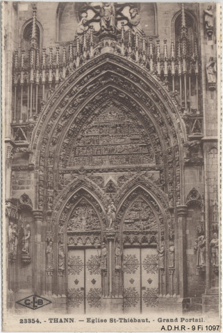 Thann : l'église Saint-Thiébaut, grand portail