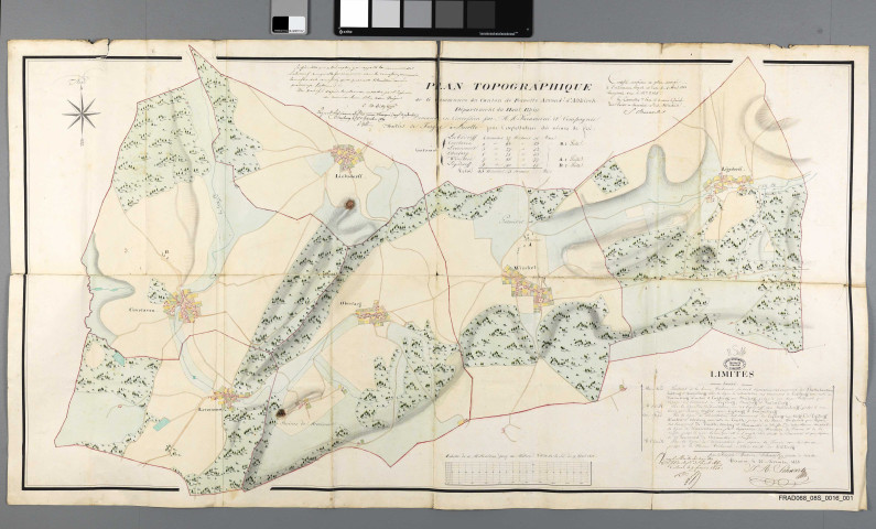 Mines de fer de Winkel, Ligsdorf, Liebsdorf, Levoncourt, Oberlarg, Courtavon et Bouxwiller concédées au maître de forges Paravicini de Lucelle (plan de toutes ces mines, sauf Bouxwiller, en 1829; plan de la mine de Winkel en 1835, en 1844 et en 1846) (1828-1854); de Bethoncourt concédées aux propriétaires des forges d'Audincourt (1812); des arrondissements de Delémont et Porrentruy concédées aux maîtres de forges de Bellefontaine, Corendlin et Undervilliers (plan en 1806, 2 plans en 1811) (1802-1813)