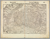 "Colmar contrafhetet nach aller ihrer gelegenheit sampt umbligenden landschafft" Vue cavalière. (Extr. de la "Cosmographie universelle" de S. Munster, III. Buch", von dem Teüschen land" DCLII-DCLIII, 1548). Texte all. an v°