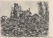 Hatten, d'après dessins de Jacques GACHOT, Collection "L'Alsace Sinistrée