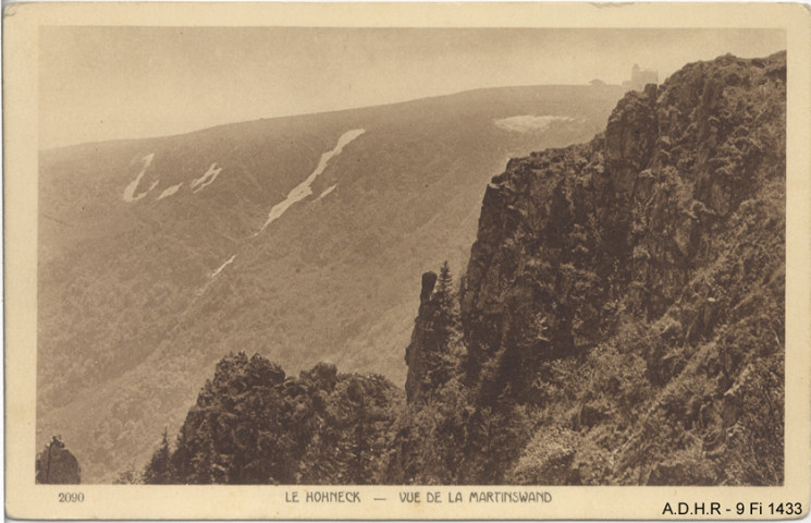 Le Hohneck : vue de la Martinswand