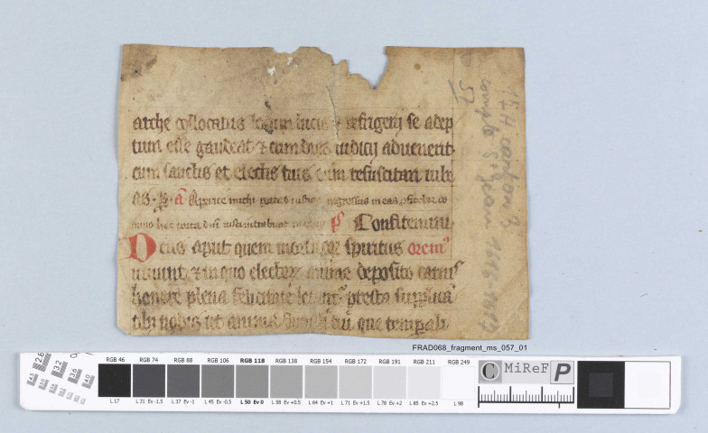Fragment ms 057a